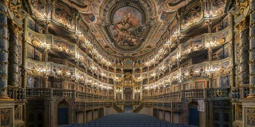 Innenansicht des Saals im Opernhaus Bayreuth