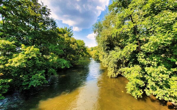 Zusammenfluss Pegnitz und Rednitz