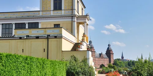 Pompejanum mit Schloss Aschaffenburg, Foto: Michael Seiterle, Lizenz: Tourismus Spessart-Mainland