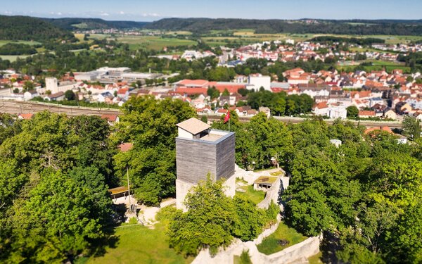 Treuchtlingen - Burgruine von oben