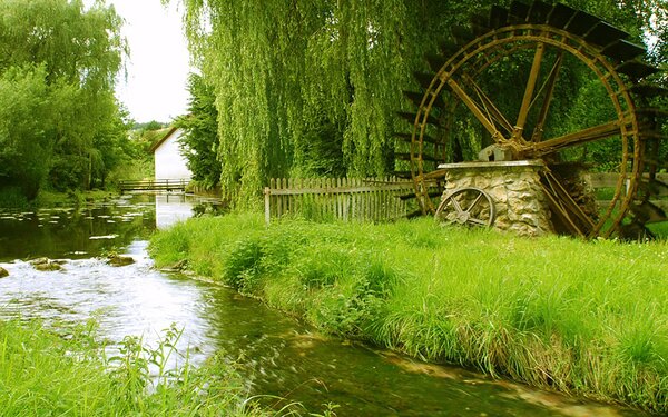 Wasserrad an der Schambach