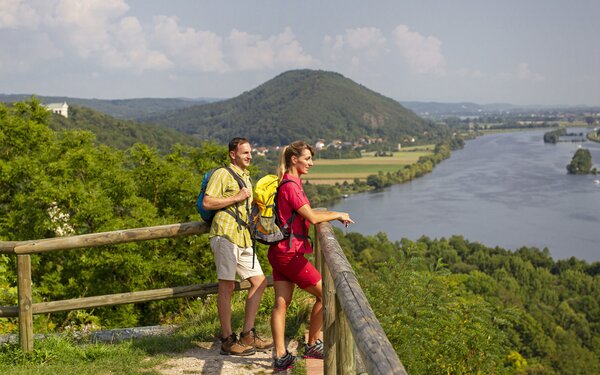 Blick ins Donautal von Burg Donaustauf