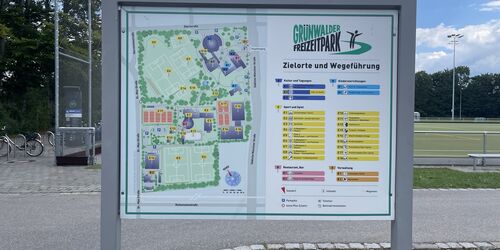 Plan vom Freizeitpark Gruenwald
