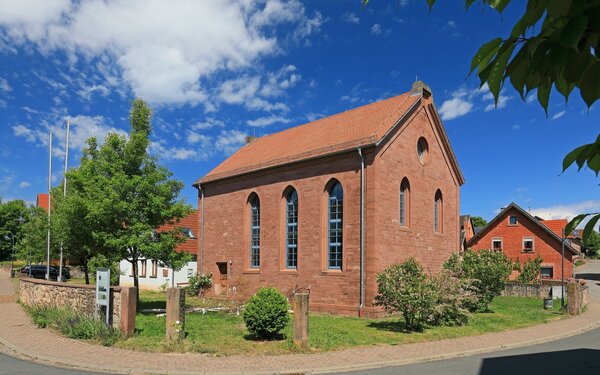Die ehemalige Synagoge Wiesenfeld, Foto: Uwe Miethe, Lizenz: DB