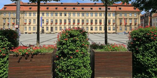 Maximiliansplatz und Neues Rathaus Bamberg