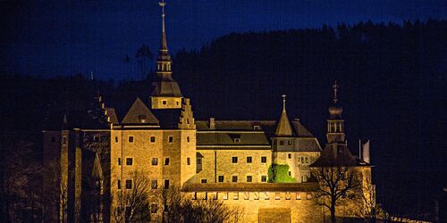 Burg Lauenstein bei Nacht, Foto: Siegfried Scheidig
