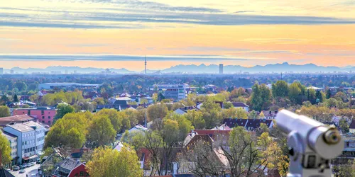 Aussicht vom Schlossplatz in Dachau