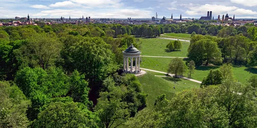 Luftaufnahme des Englischen Gartens