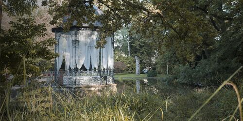 Pagode im Park in Augsburg