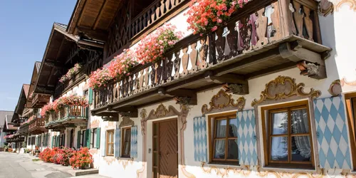 Traditionelle Häuser in Garmisch Partenkirchen
