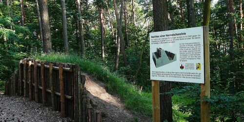 Alte Veste Wanderweg mit Wegweiser Schild