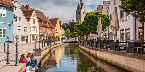 Altstadt Memmingen mit Kanal