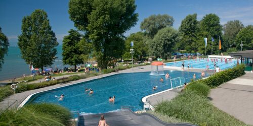 Immer idyllisch: Freibad Aquamarin am Bodensee