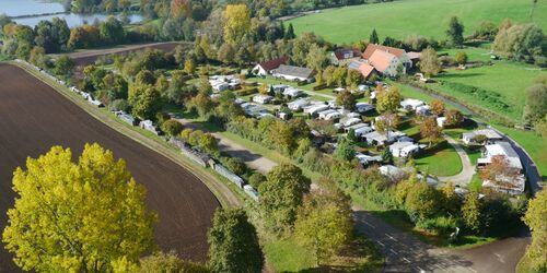 Luftaufnahme des Campingplatz Hasenmühle